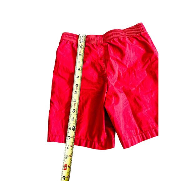 Vineyard Vines Boys Cotton Shorts Size 7 Coral Red Elastic Waist Drawstring - Picture 6 of 6
